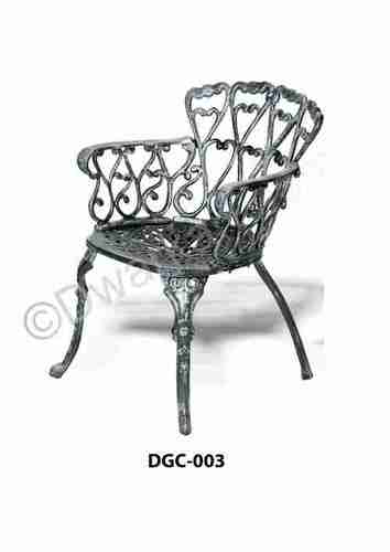 French Antique Cast Iron Chair