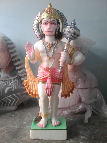 Water Resistance Marble Lord Hanuman Statue