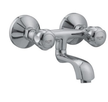 Wall-Mounted Tap Mixer (Non-Telephonic) - Color: Silver