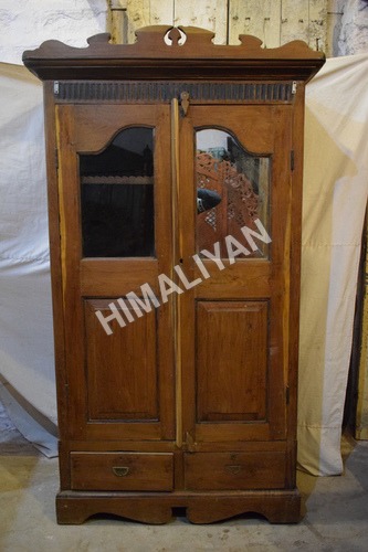 Kids Wood Almira - Solid Teak, 182cm Height x 100cm Width | Handmade Artwork, Foldable Design, Indian Style Indoor Furniture for Living Room