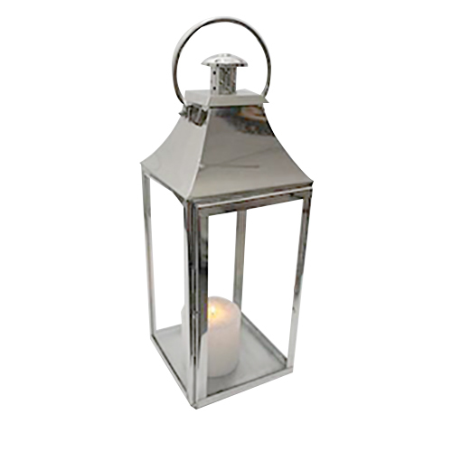 Moroccan-Inspired Lantern - 16 Inch High, Burnished Copper Steel Finish | Intricate Laser Cut Design, Hinged Handle for Easy Carrying