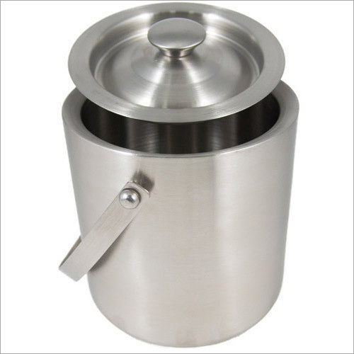 Stainless Steel Ice Bucket By DEEPANJALEE INTERERIORS & TRADING (OPC) PRIVATE LIMITED