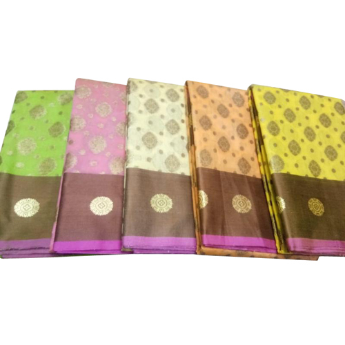 Cotton Silk Saree - 5.5 Meters, Multicolor Self-Design Jacquard Weave | Breathable Material, Comfortable Wear, Elegant Design, Perfect Drape