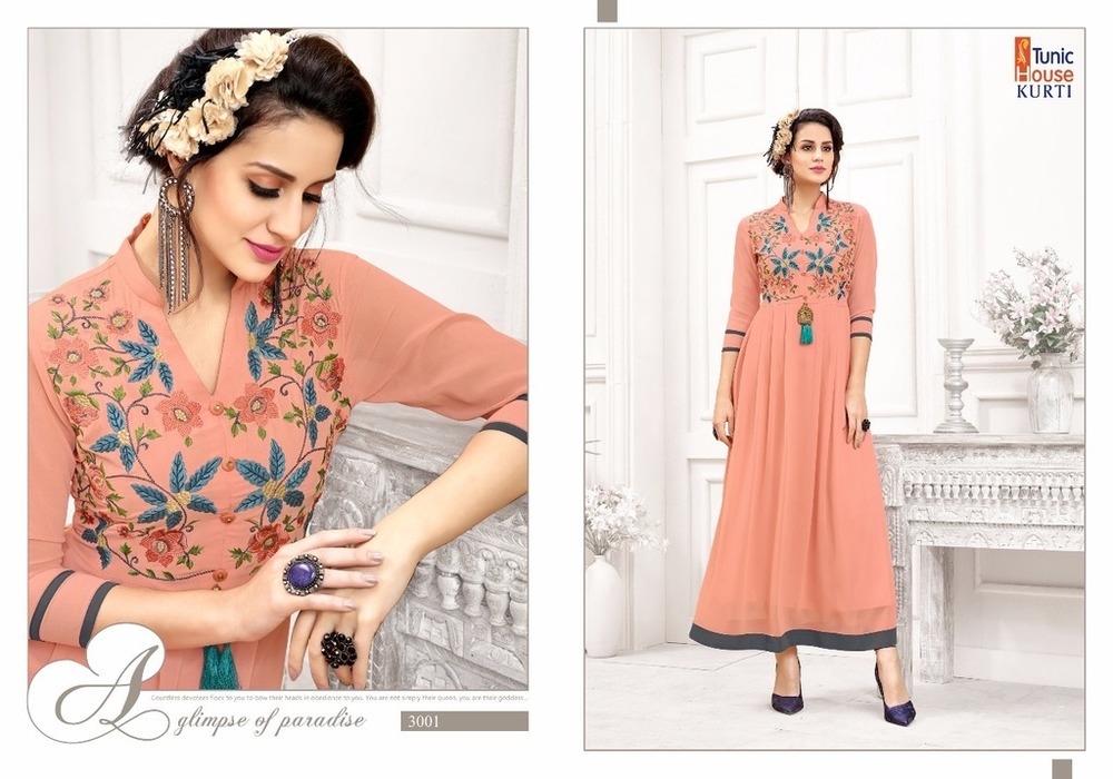 Georgette Gown Style Long Kurtis