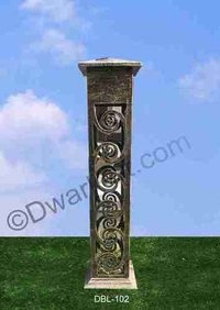 Greek Design Cast Iron Garden Bollard