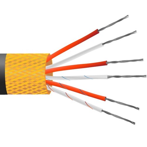 PTFE Insulated Tin Plated Copper Wire - 2000 Meter Length | Orange and White, 1000 Volt Rated, Highly Durable, Moisture Resistant