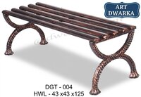 Antique Finish Cast Iron Garden Bench