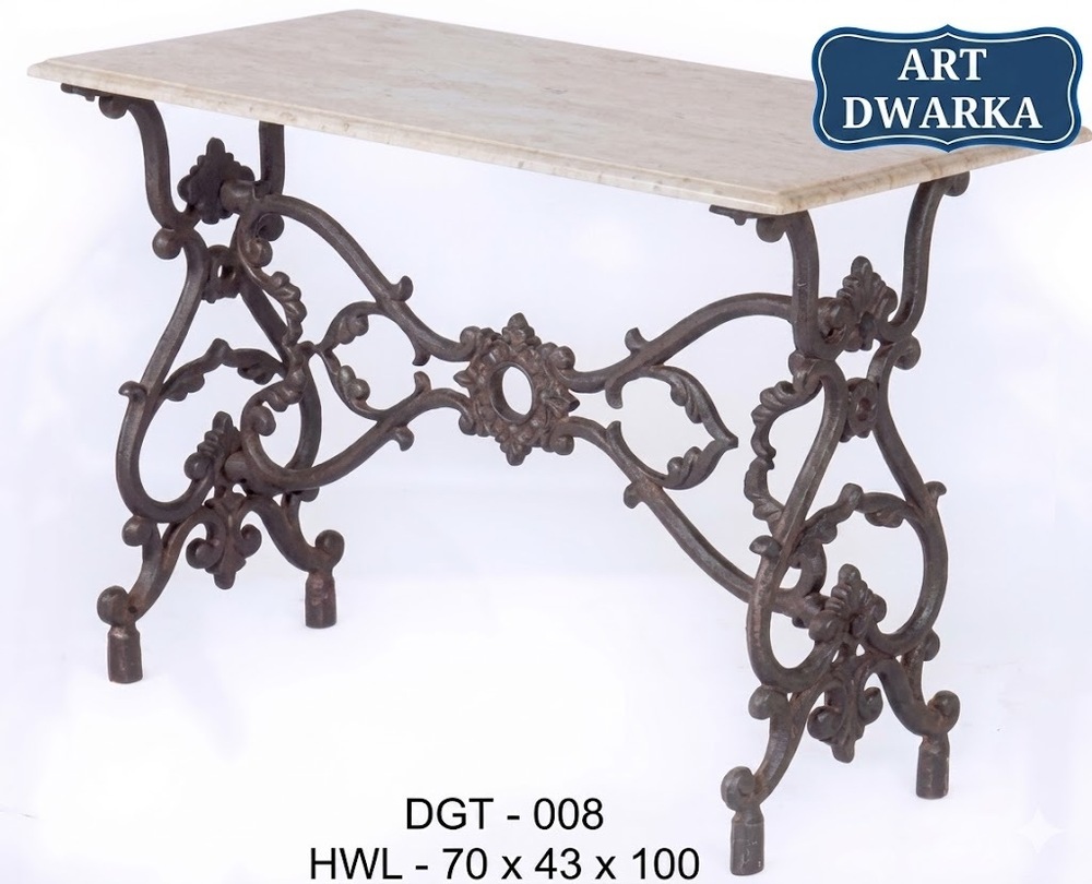 Tripti Cast Iron Garden Table No Assembly Required