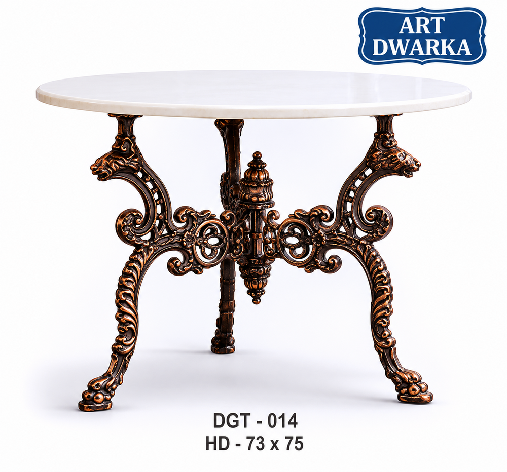 Soumya Cast Iron Garden Table - Color: Dark Green/Black (As Available)