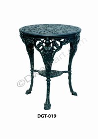 Retro Design Cast Iron Garden Table