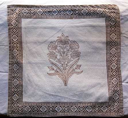 White Cotton Cushion Cover