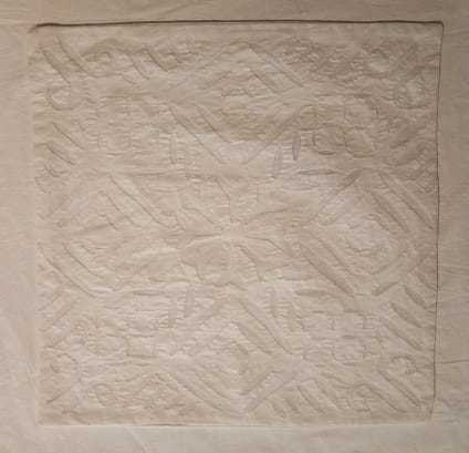 White Fancy Cotton Cushion Cover
