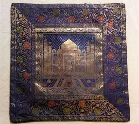 Multi Color Silk Cushion Cover