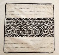 White Applique Cushion Cover