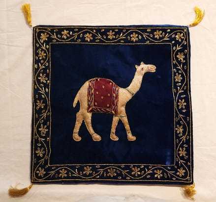 Blue Jaipuri Print Cushion Cover