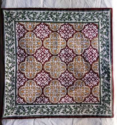 Multi Color Rajasthani Print Cushion Cover