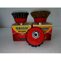 Cup Brush - Carbon Steel, Round Shape , Industrial-grade Quality, Multicolour Variants