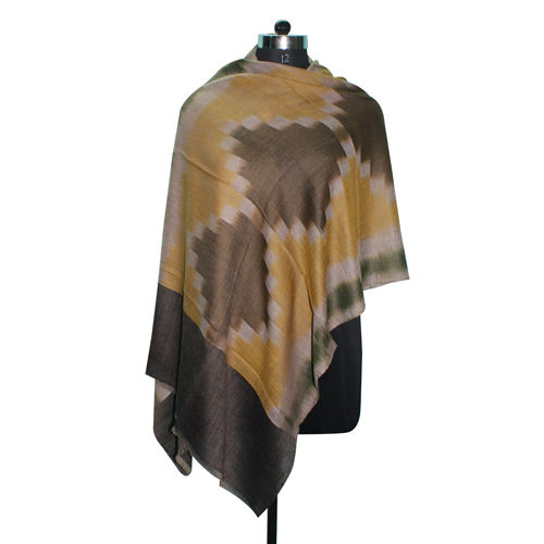 Handmade Pashmina Designer Brown Stole