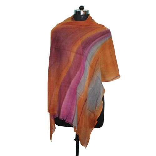 Hand Painted Wool Scarf