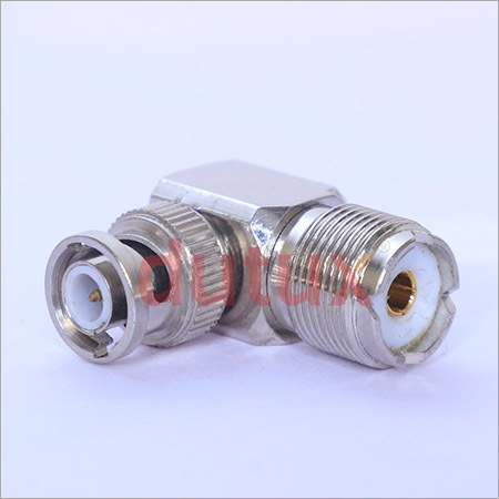 Bnc Male To Uhf Female Right Angle Connector