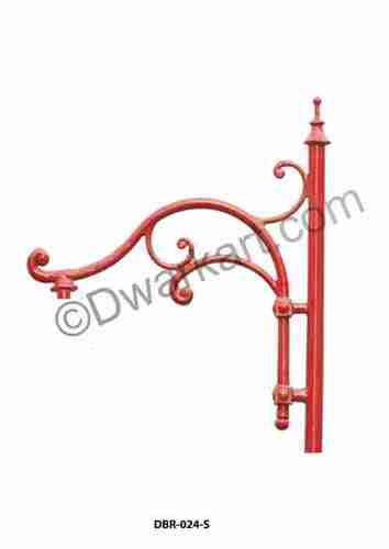 Roman Antique Cast Iron Pole Bracket