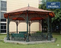 Antique Cast Iron Garden Gazebo - Assembly: No Assembly Required
