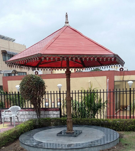 Umbrella Design Cast Iron Garden Gazebo