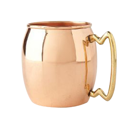 Copper Mugs - 16oz Copper with Brass Handle, Glossy Finish, Durable and Elegant Design