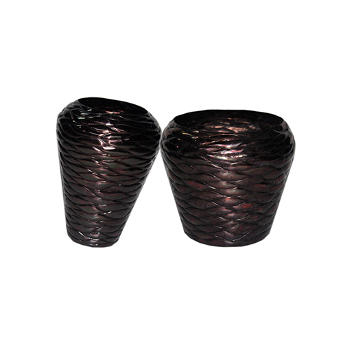 Metallic Flower Vases