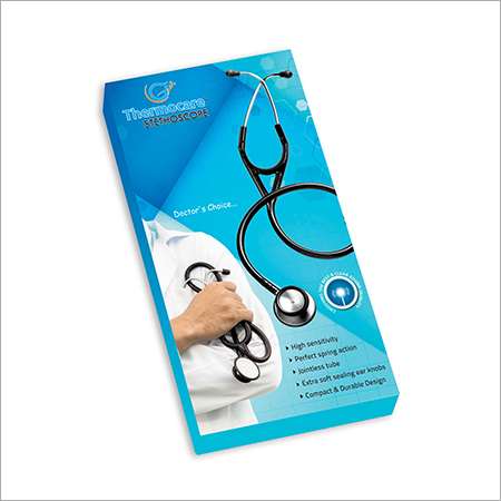 Thermocare Stethoscope - Stainless Steel, Double-Sided Chestpiece, Black Color | Lightweight, Portable Design, 5-Year Warranty, Smooth Functioning