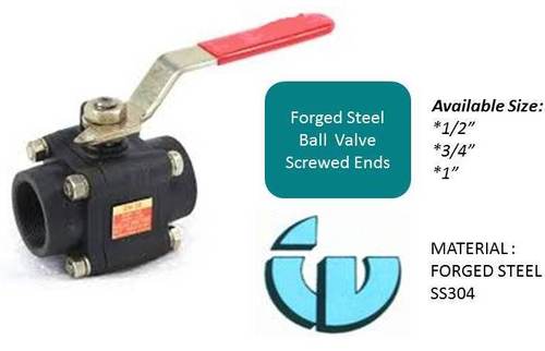 Forged Steel Ball Valve Screwed Ends SS304 Forged Steel Ball Valve Screwed Ends SS304