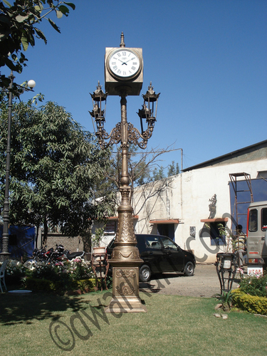 Veronica Cast Iron Clock Post