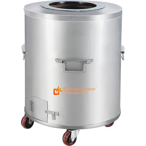Stainless Steel(SS) Round Tandoor-Catering (Gas-Charcoal)