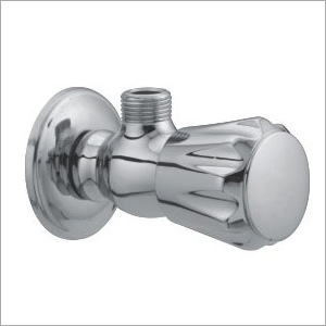 Wall Mounted Angle Cock With Flange - Color: Silver