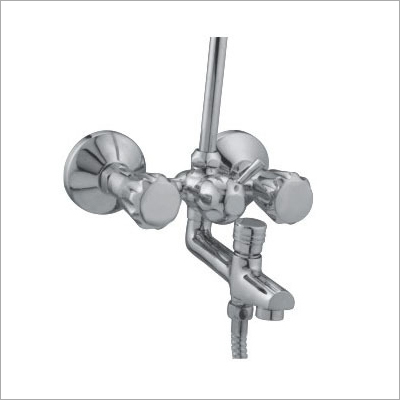 Wall Mixer 3 In 1 - Stainless Steel, 15mm Round Shape with Pipe Connection