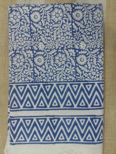 Blue Printed Cotton Bedsheet