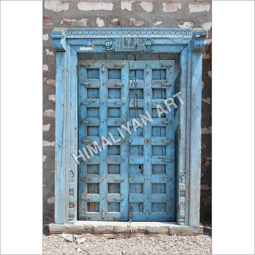 Blue Wood Door