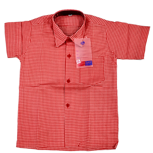 Uniform Half Sleeves Checks Shirts