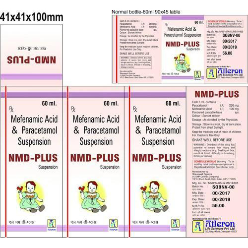 Mefenamic Acid And Paracetamol Suspension General Medicines