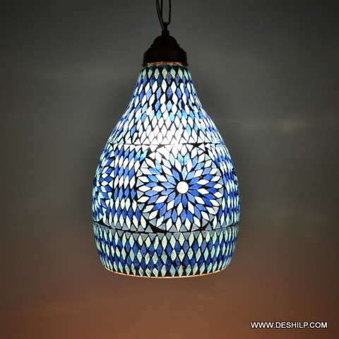 MOSAIC BLUE DECORATIVE RESIDENTIAL HANGING