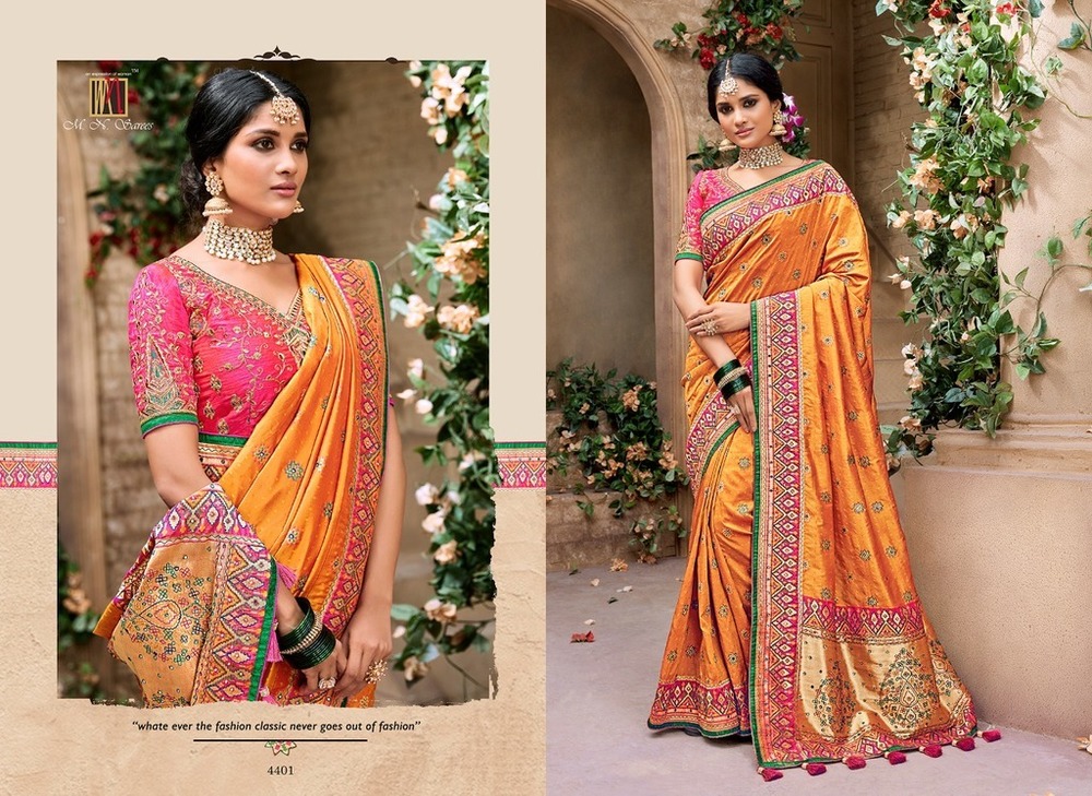 Wedding For Heavy Banarasi Silk Sarees