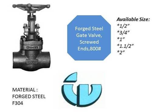 Forged Steel Gate Valve, class800 F304 Forged Steel Gate Valve, class800 F304