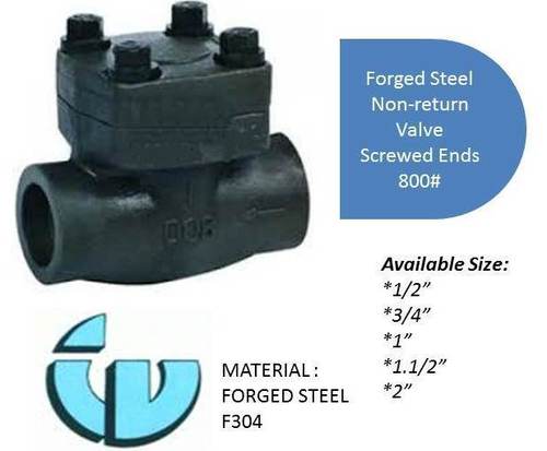 Forged Steel Non-Return Valve Class800 F304 Forged Steel Non-Return Valve Class800 F304