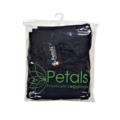 Ladies Black Cotton Lycra Leggings