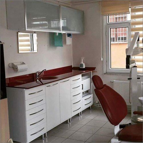 Dental Cabinet - Full Stainless Steel, Soft Push Soft Lock Drawers, Rust Proof, Stain Proof, Waterproof Korien Marble Top, Optional Waterproof Plyboard