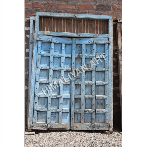 Blue Wood Door