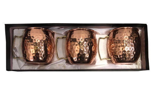 Copper Gift Set Hammered Moscow Mule Mug Pack Of  By COPPERKING HOMEE INDIA PRIVATE LIMITED