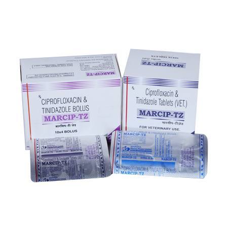 Ciprofloxacin And Tinidazoletablets And Bolus Ingredients: Solution Compound