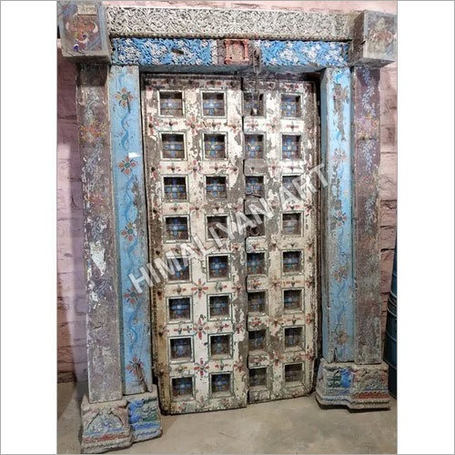 Blue Wood Door