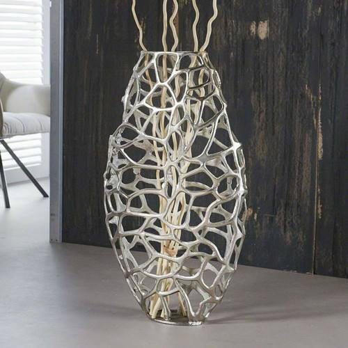 Antique Nickel Aluminium Vases